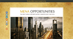 Desktop Screenshot of menaopportunities.info